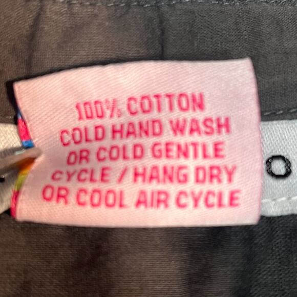 Gretchen Scott Binge Embroidered Tunic Dress Charcoal Grey Blue - Picture 15 of 15